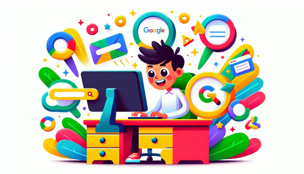 Illustration of Google search visibility