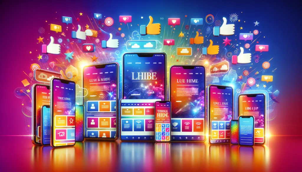Illustration of online business visibility across platforms