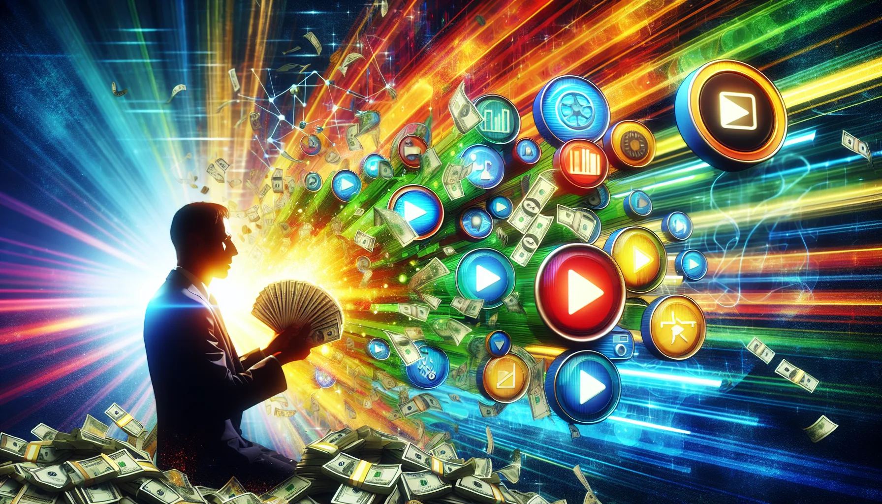 An illustration highlighting the high ROI from video marketing.