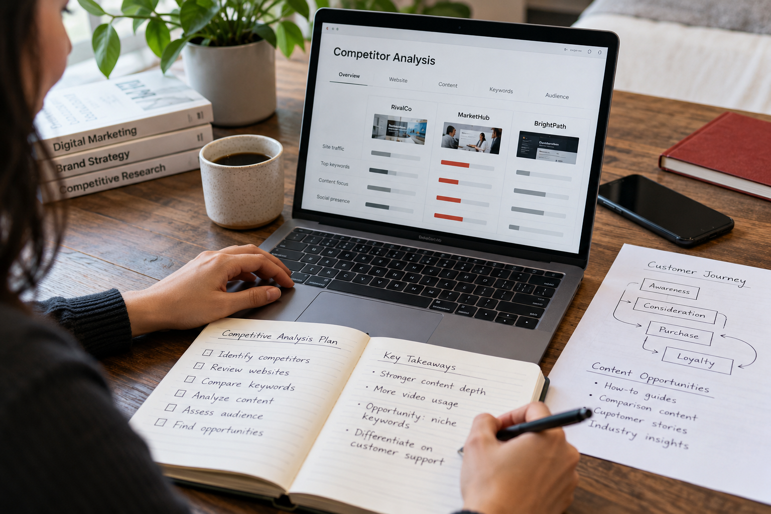 Illustrative marketing planning for How to Do a Competitive Analysis for Digital Marketing