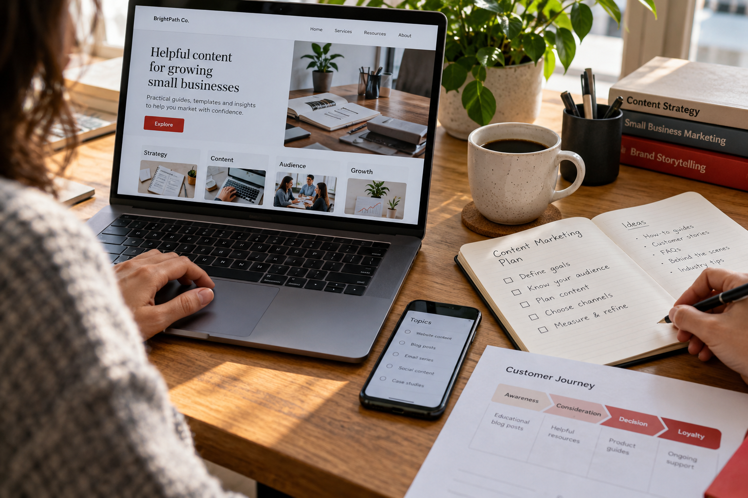 Illustrative marketing planning for Top Strategies for Successful Content Marketing for Small Business
